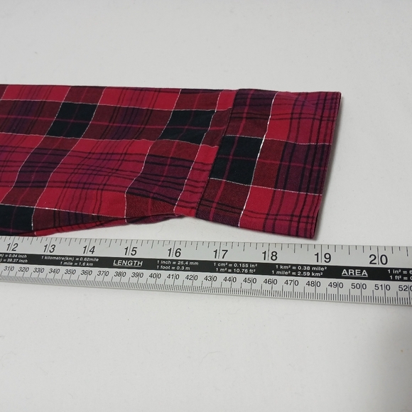 Harley Davidson Ladies Downswept Wing Plaid Cotton Longsleeve  Shirt. S - Picture 5 of 12